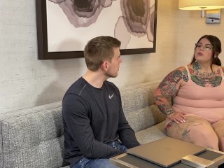 BBW Hotwife Sugarbooty Begs For Her Husband's Job By Getting Fucked By HUNG Boss Man Steve Rickz!