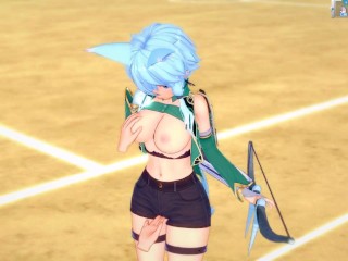 【エロゲーコイカツ！】ソードアートオンライン(SAO) シノン(ALOver)3DCG巨乳アニメ動画[Hentai Game Koikatsu! shinon(ALO)(Anime 3DCGVideo