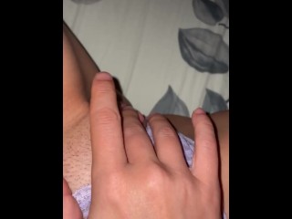 Got horny at my friends place and masturbated before going to bed, had to be silent - ABabyOF