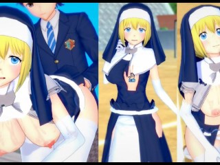 【エロゲコイカツ！ ]火（火）シスターアイリス3DCG巨乳アニメ動画【変態ゲームコイカツ！ シスターアイリス（アニメ3DCGビデオ）