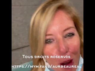 Défis du mardi, je me gode dans le TGV, vidéo complète sur mom MYM : AURBEAUREAL