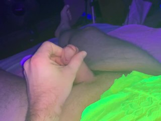 Little Explores Fun Feminine Side Ends up Peeing Everywhere UV Lighting Hot TomTamales