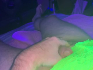 Little Explores Fun Feminine Side Ends up Peeing Everywhere UV Lighting Hot TomTamales