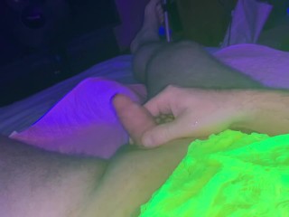 Little Explores Fun Feminine Side Ends up Peeing Everywhere UV Lighting Hot TomTamales