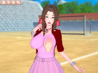 【エロゲーコイカツ！】Final Fantasy 7(FF7) エアリス3DCG巨乳アニメ動画[Hentai Game Koikatsu!Aerith(Anime 3DCG Video)]