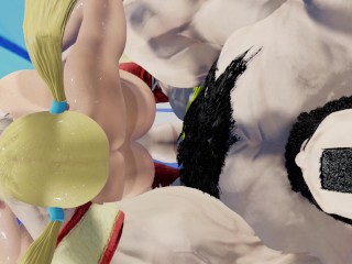 [3dhentai] Rainbow Mika Fucked Anal From Behind by Zangief (Hand over mouth) ストリートファイター エロアニメ