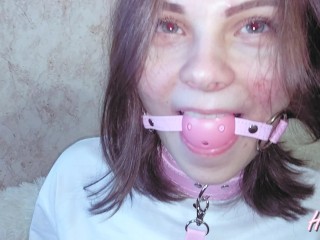 Big Dick in Mouth for this Russian Slut in Handcuffs