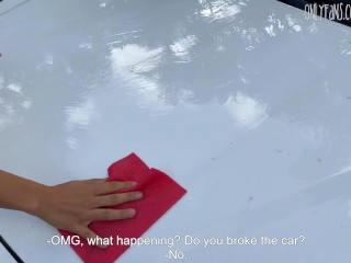 🛀What did you do with my car?😘hot sex story🍆