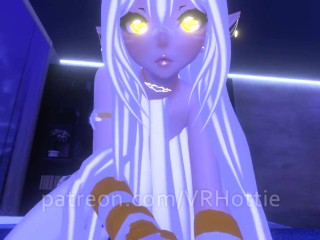 Hot Elf Girl WIth Nice Ass in Cute Egg Outfit Strips It Down Face Grind VRChat POV Lap Dance