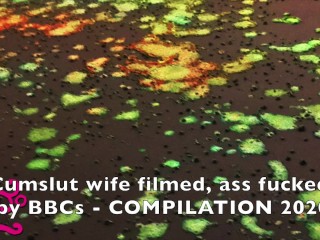 Cumslut wife fucked raw by BBCs compilation 2020 FULL VIDEO