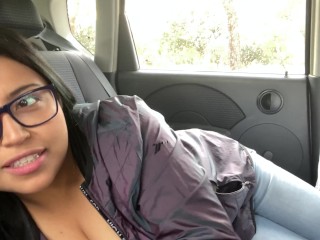 The BEST ORAL CREAMPIE of your life inside the car! 4k