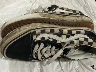 Japanese girl's dirty shoes! Masturbation / sneaker（VANS）