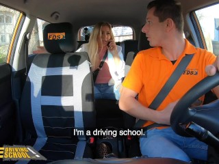 FakeDrivingSchool Cayla Lyons told Fuck Me and I'll Be Your Taxi