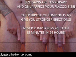 Bathmate Hydromax cock pump - how to use