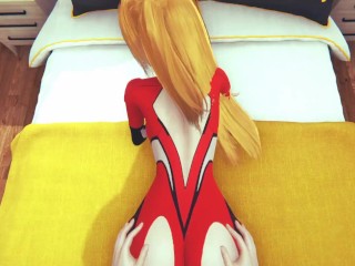 Evangelion: Asuka full pov doggystyle suit+nude