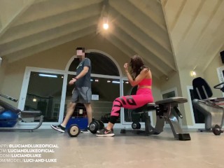 I got really horny in the gym, and I fuck in the locker room - Luci and Luke - PART 1