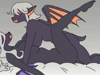Halloween Threesome (Furry Hentai Animation)