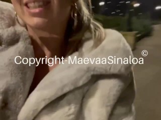 Maevaa Sinaloa - Je me fais baiser et remplir la chatte en plein Paris en public - CREAMPIE