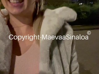 Maevaa Sinaloa - Je me fais baiser et remplir la chatte en plein Paris en public - CREAMPIE