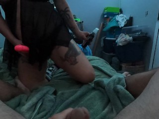 I almost came when he sucked me off before I pegged his ass!