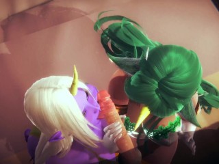 [LEAGUE OF LEGENDS] Star guardian Soraka x Soraka 3D HENTAI