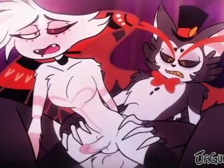 Hazbin Hotel Gay Animation Angel Dust x Husk