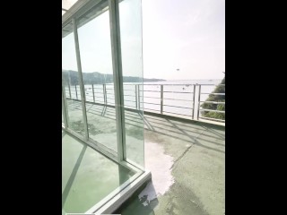 4K THAI Fucking girlfriend on the roof of the hotel. เย็ดแฟนสาววัยรุ่นบนดาดฟ้าโรงแรม