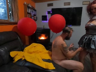 Pennywise the Pegging Clown! Georgie Boy gets Pegged and cums all over!