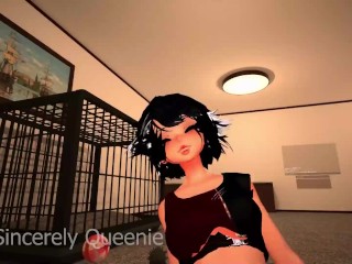 FUTANARI Personal Trainer Stretching till she moans (ANAL) VRChat (Patreon free video)