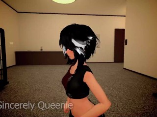 FUTANARI Personal Trainer Stretching till she moans (ANAL) VRChat (Patreon free video)