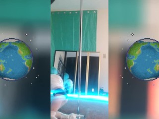 Earth Chan Pole Dance Strip Session by SheyTheGay