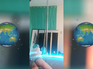 Earth Chan Pole Dance Strip Session by SheyTheGay