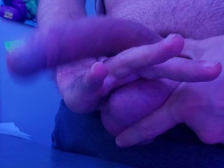 Completly ruined orgasm with 11 epic cum spurts just by crushing my balls without touching my dick