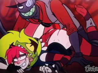 Villainous Cartoon Black Hat eating Demencia