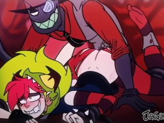 Villainous Cartoon Black Hat eating Demencia