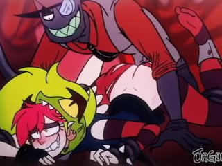 Villainous Cartoon Black Hat eating Demencia