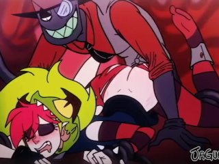 Villainous Cartoon Black Hat eating Demencia