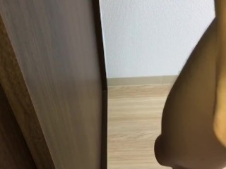 彼女の紐パンティーでパンコキおなにーして中出し射精