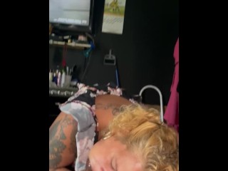 Lusty sucking huge cum load out of BBC i8her314 only fans