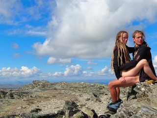 Sex on a mountain top in Norway - RosenlundX