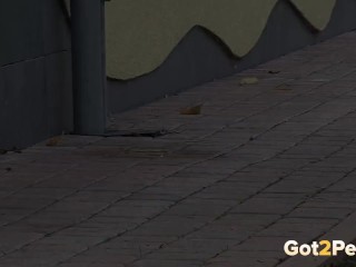 Babe In Boots Pees In Suburbs