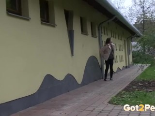 Babe In Boots Pees In Suburbs