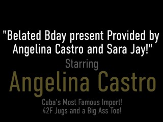 Sara Jay And Angelina Castro Face Fucked With Deep Throat BJ