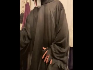 Halloween edition: ghostface. Masturbating with dirty talk and cumming hard