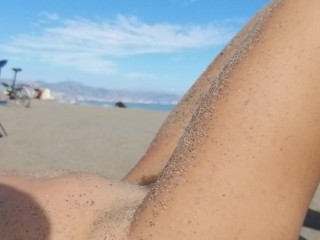 Unusual PEE at NUDIST BEACH N2 # Enjoy with me a new PUBLIC Nudist Beach