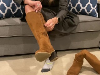 FUCK ME BOOTS REMOVAL- SEXY MILF TIPTOEVIX 