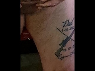 Pissing on my self with Lil dick lol