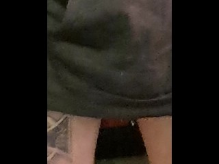 Pissing on my self with Lil dick lol