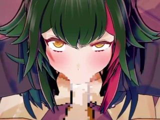 【ホロライブ 大神ミオ(私服)】大神ミオ(私服)がフェラチオで搾り取ってくれるだけ