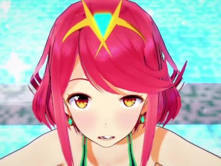 【ゼノブレイド2 ホムラ2】ホムラ2がフェラチオで搾り取ってくれるだけ